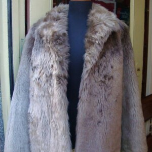 Vintage Mouton Fur Coat / Gray Brown fUR COAT / Lamb Fur / Lamb Fur Coat image 8