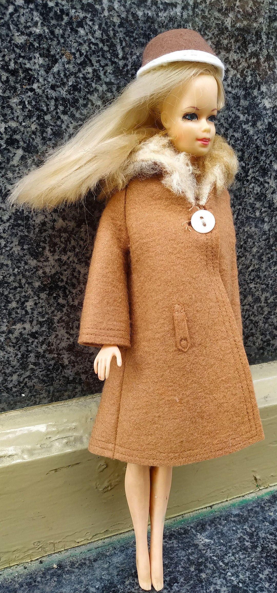 Vintage barbie fur coat sale