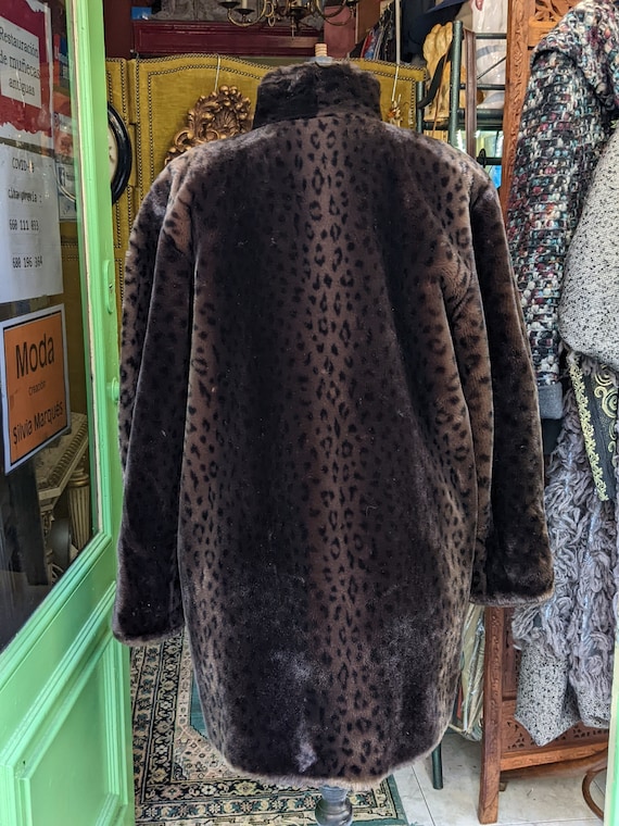 Vintage Print Mouton Coat Made in France // Creations… Gem