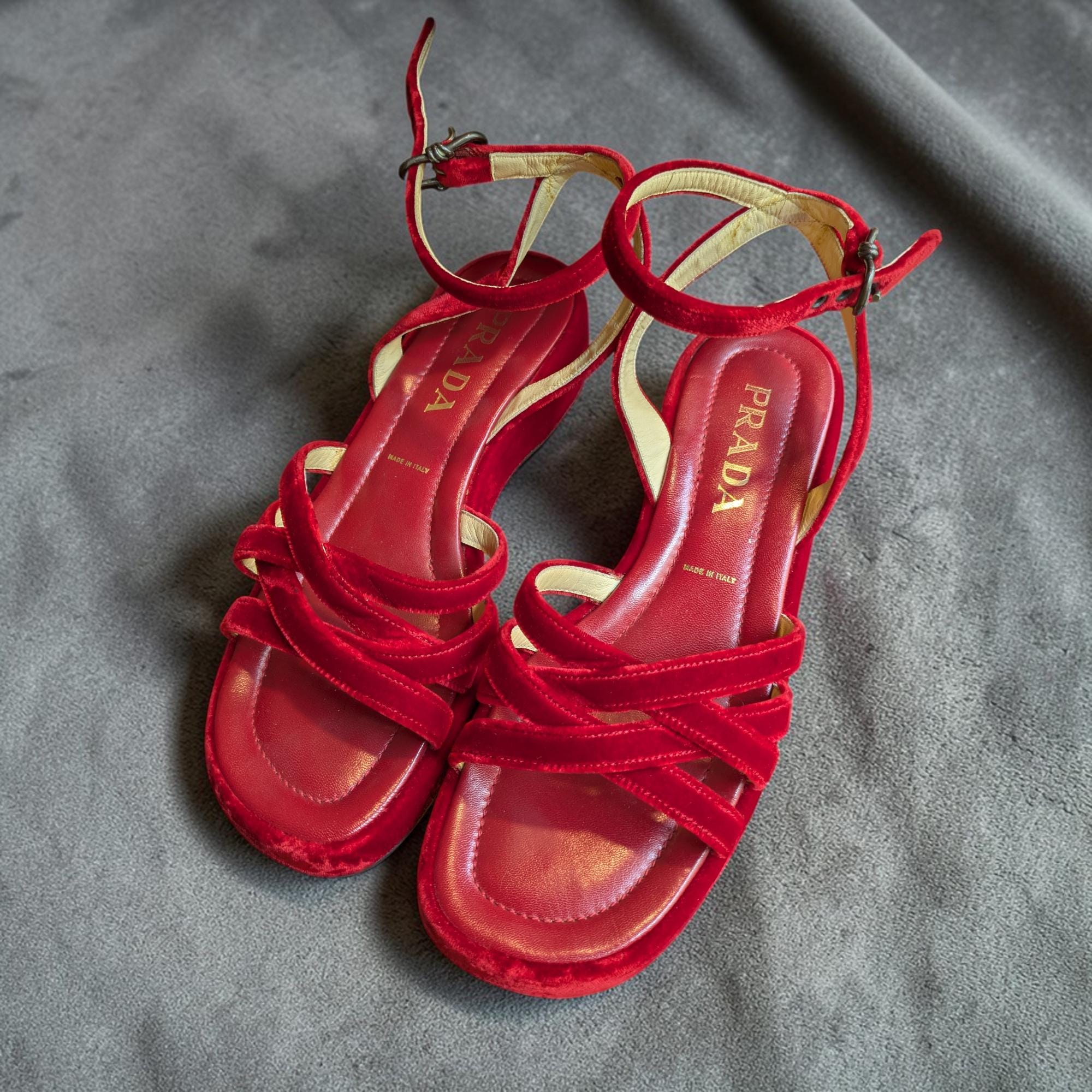 90s Prada Sandals - Etsy