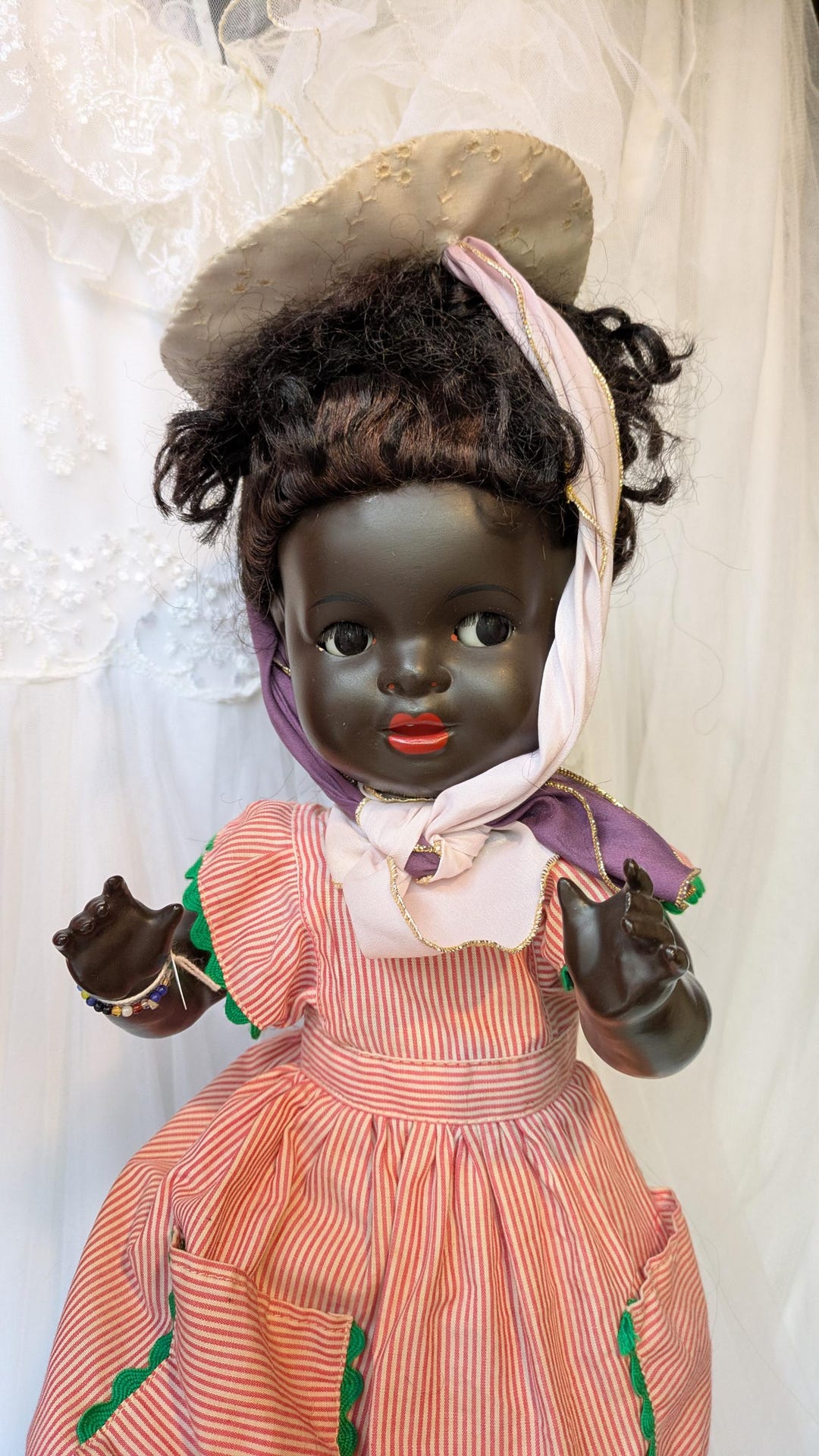 Antique Doll Original Konig Wernicke German Brown-complexioned