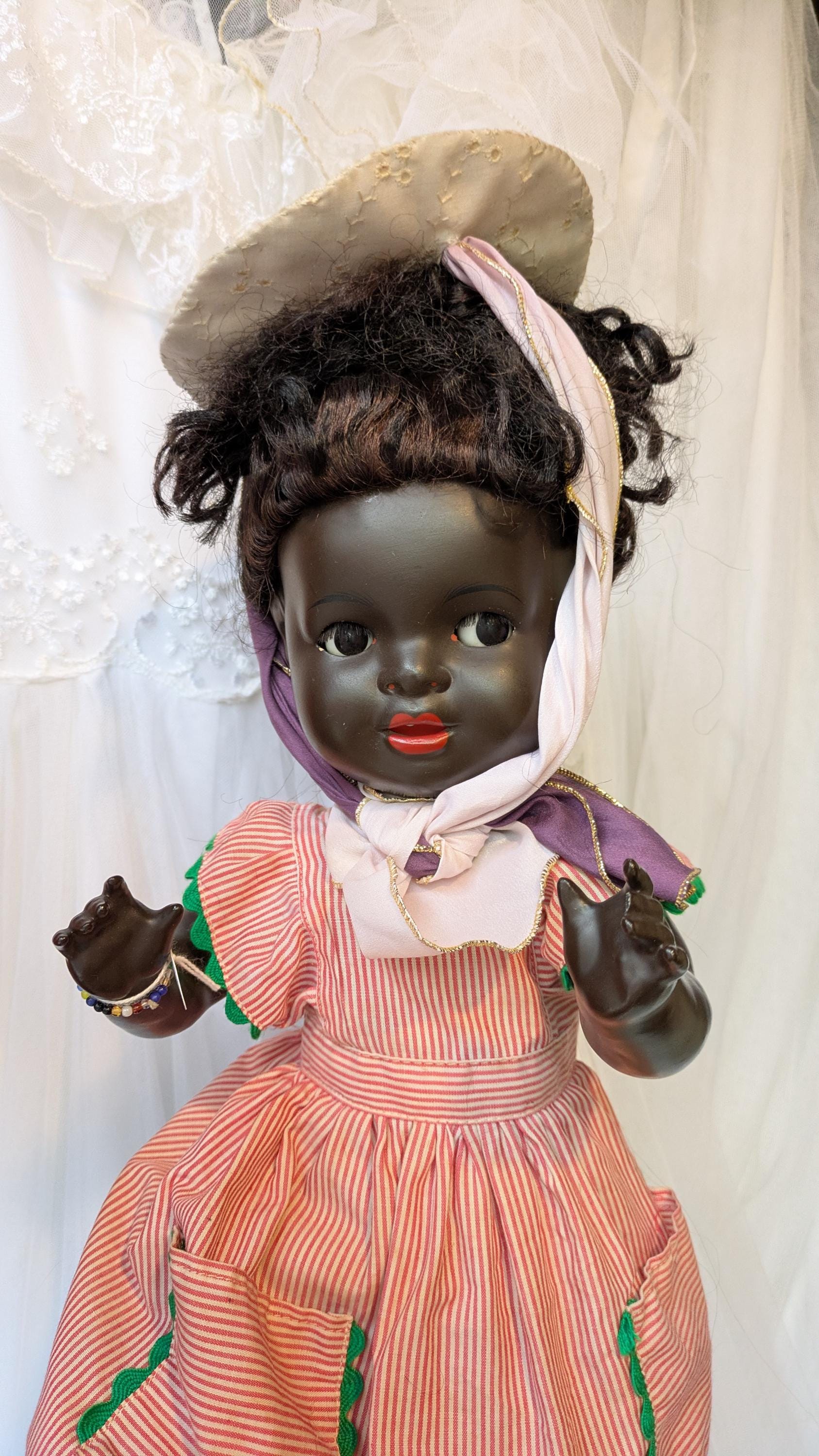 * antique doll ୨୧ .·*° アンティーク ペグドール Antique Doll Original Konig Wernicke German Brown-complexioned