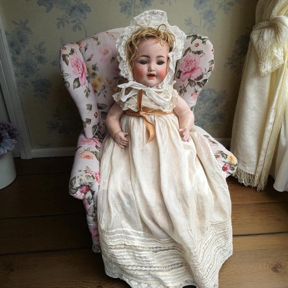 Lot De Vêtements Anciens Pour Poupée Porcelaine – 28 Cm, Années 1950, Tissu D'époque