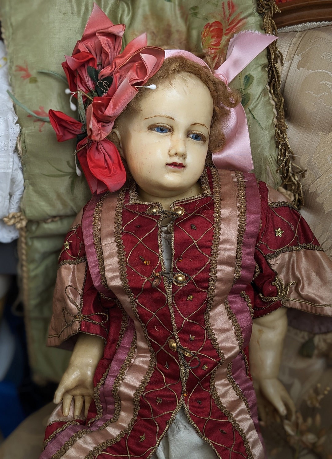 Antiqye Wax Child Baby Jesus Doll From 1900s // Monastery Baby Jesus Etsy