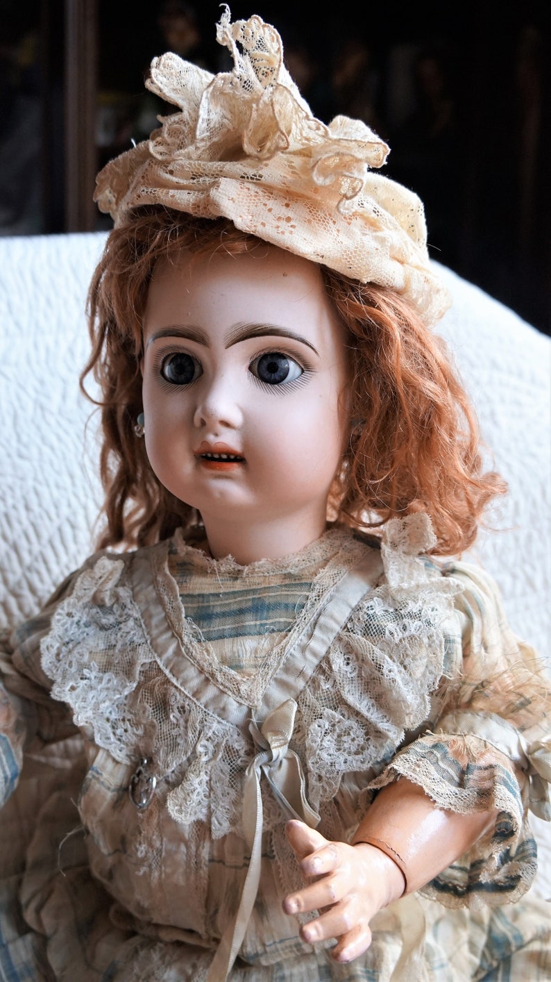 Antique Tete Jumeau Doll 20 inches Blue EyesAntique Wig Bee Etsy