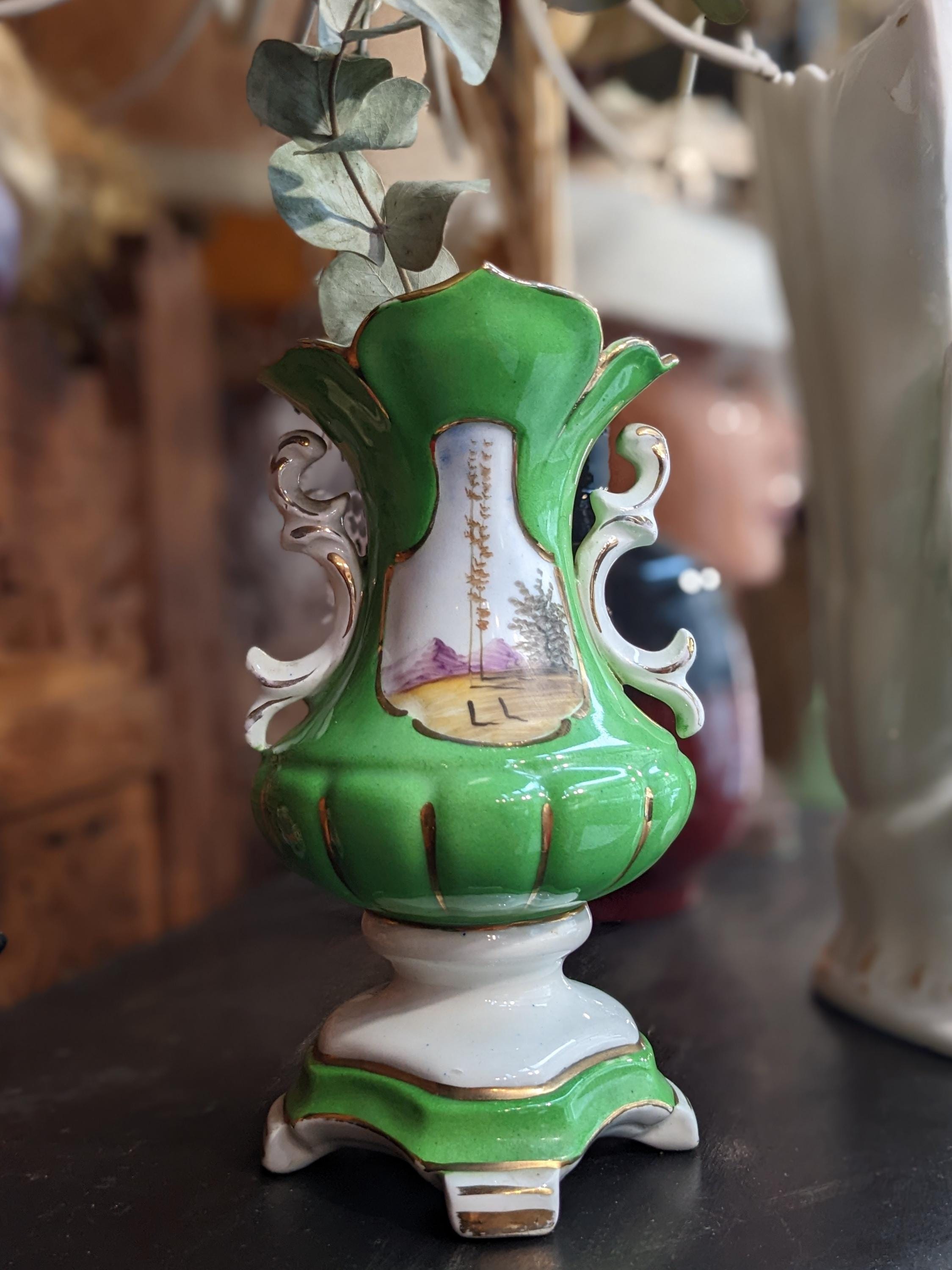 高級 ロココ ヴィンテージ♦️エレガント♦️王冠飾り風♦️豪華 花瓶 インテリアに 高級 ロココ ヴィンテージ♦️エレガント♦️王冠飾り風♦️豪華 花瓶