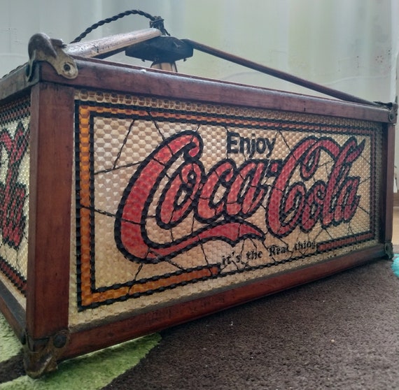 Vintage coca cola hanging lamp best sale