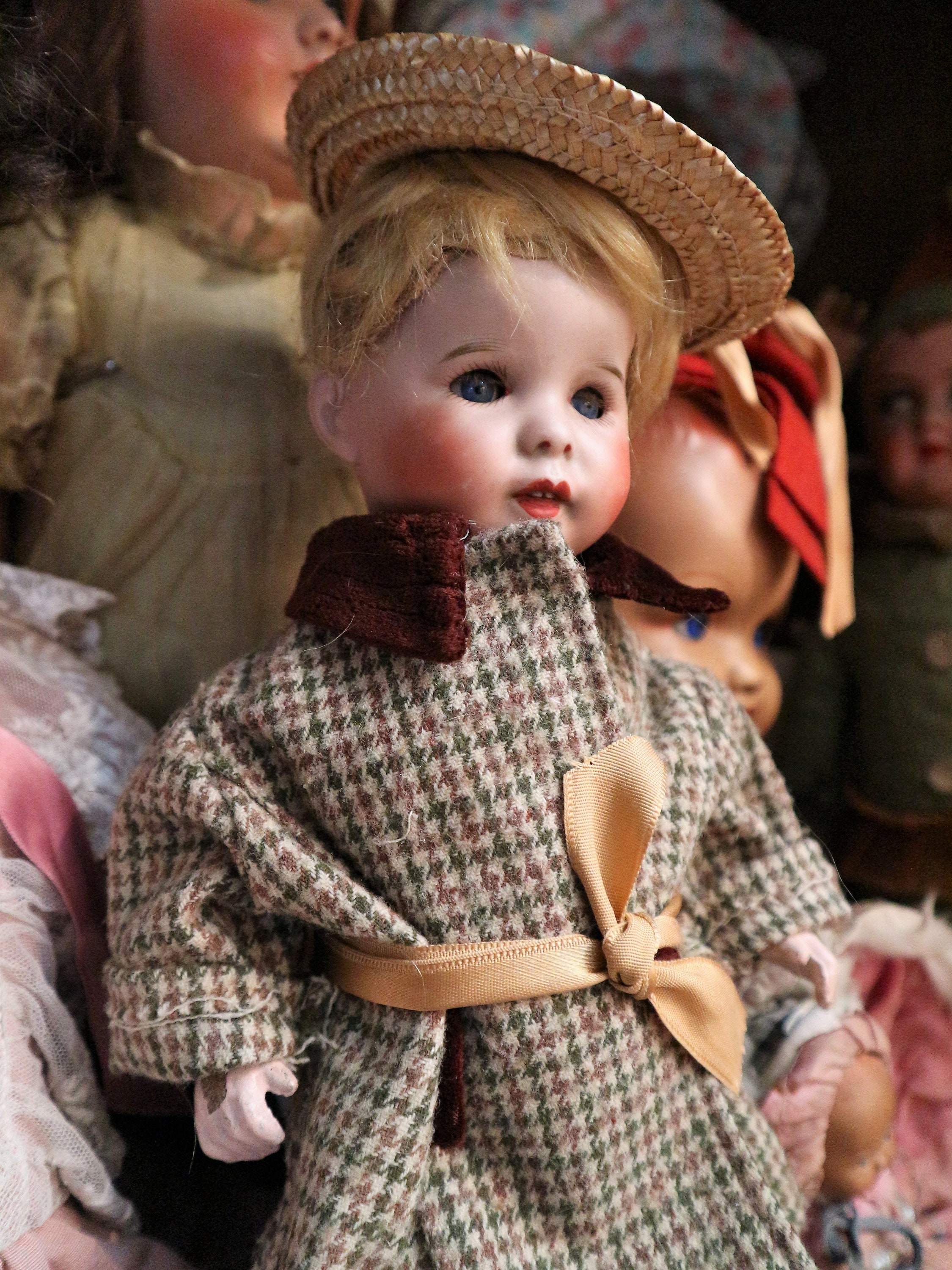 G.Bravot - Frankreich 7 Größen Mütze für Restaurierung Puppen Antike 
