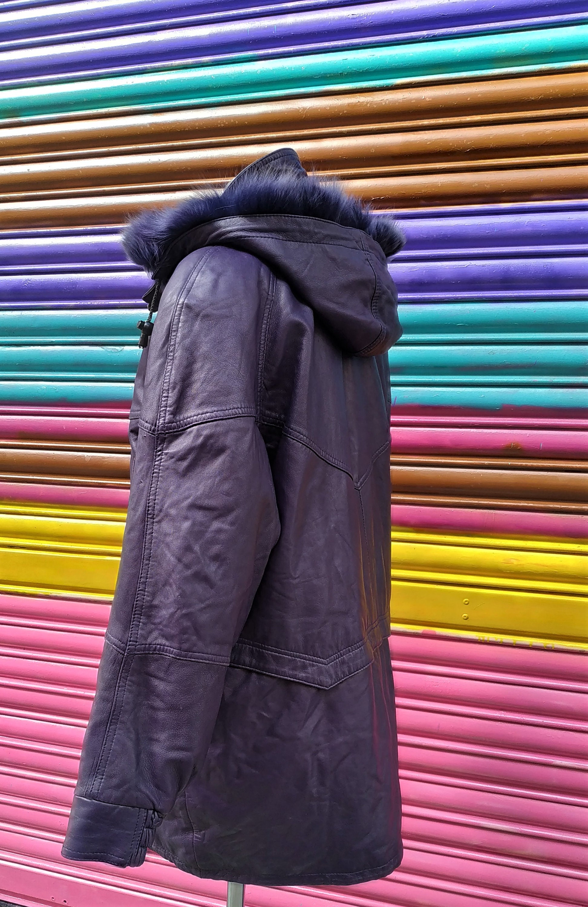 ジャケット・アウター H&A CAT EARS PARKA DRESS(BLACK x PURPLE) H&A CAT EARS PARKA DRESS(BLACK x PURPLE) – MAJOH