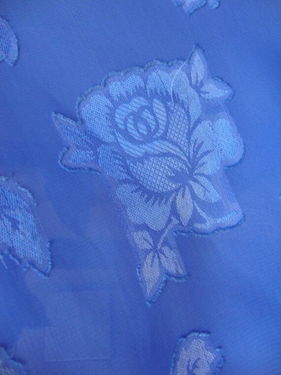 1980s Gianni Balenti Blue Flower Size 10/ Gatsby … - image 4