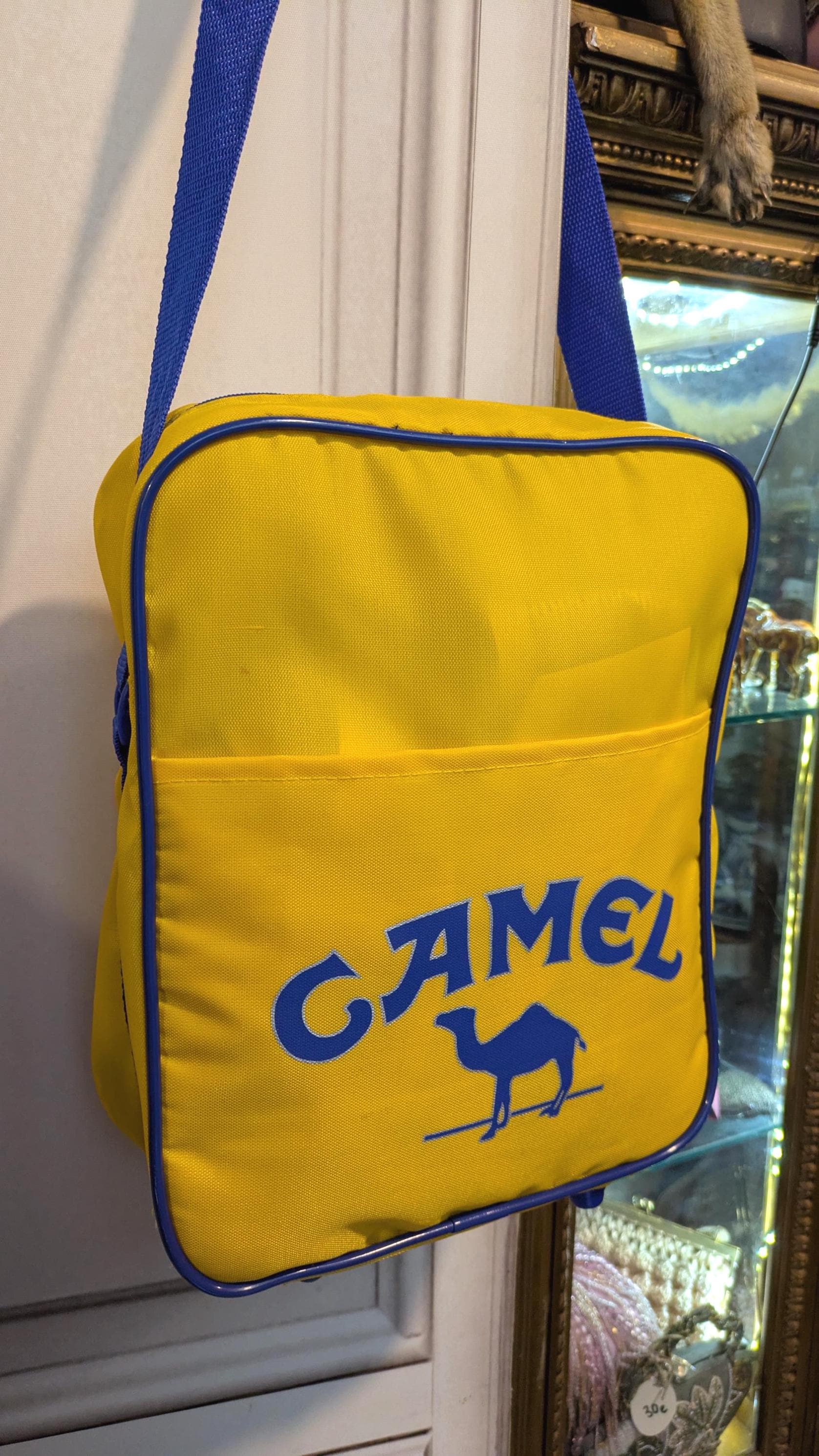 Camel ウエストポーチ イエロー/ブルー Vintage Camel - Promo Yellow Blue Sport Bag Backpack Unisex - Etsy