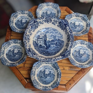 Vintage set Canterbury bowl And plates // tableware vintage
