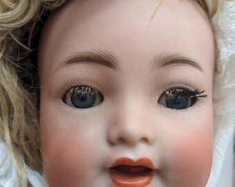 Ancienne Poupée Simon & Halbig 126 - Yeux Riboulants, 50 Cm, Porcelaine