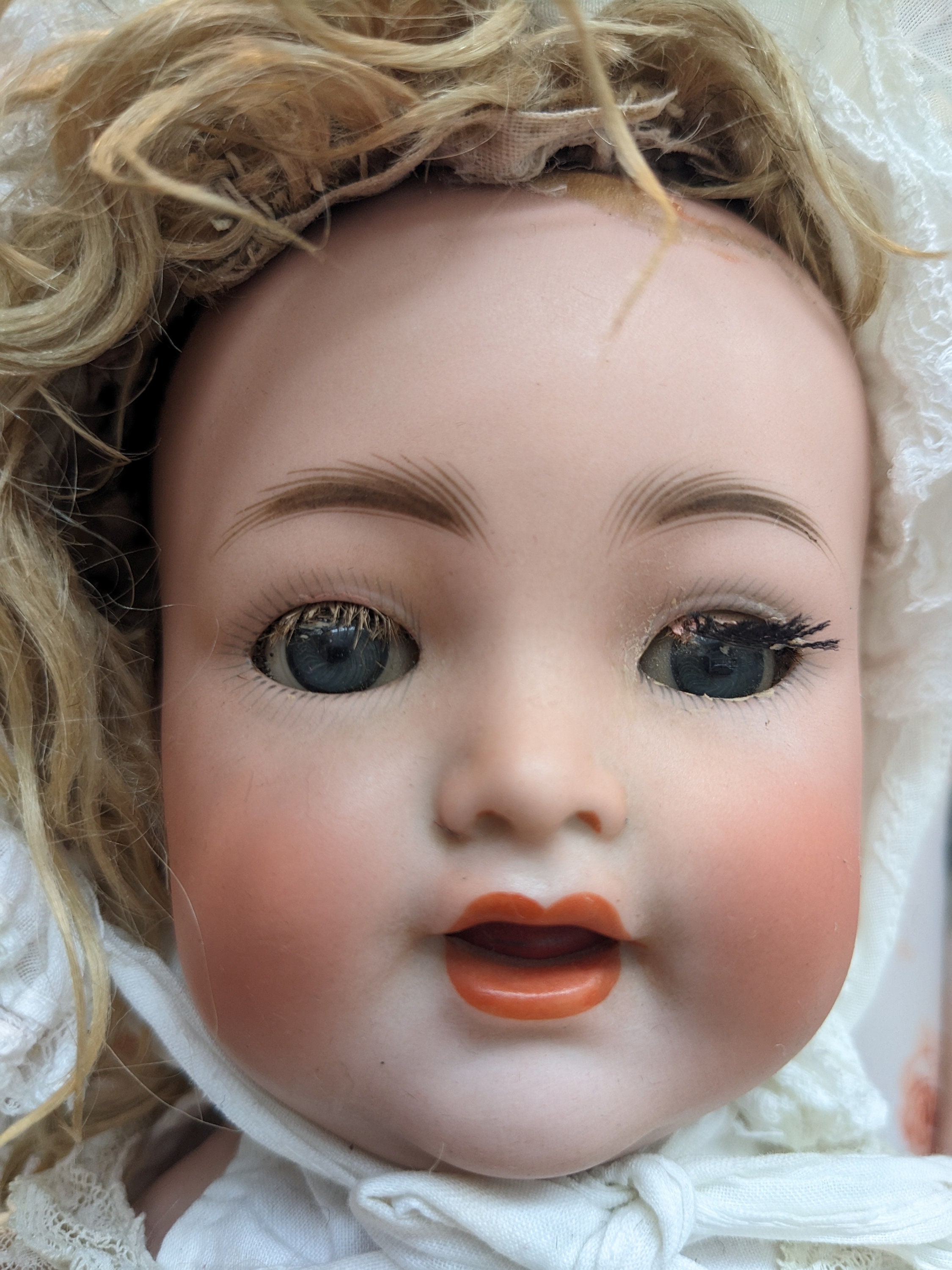 Large K*R Simon & Halbig 126 Character Baby With Clothes
