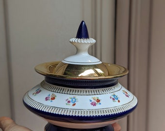 Vintage Italian Sicas Sesto porcelain Box Made in Italy / Sicas Sesto FiorentinoBox collectors / Treasure Box / jewelry box/ Cerami Box /