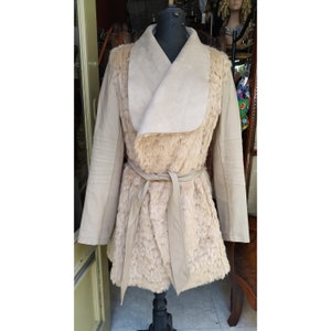 Vintage Rene Derhy maat M Beige // vintage furly ontwerper