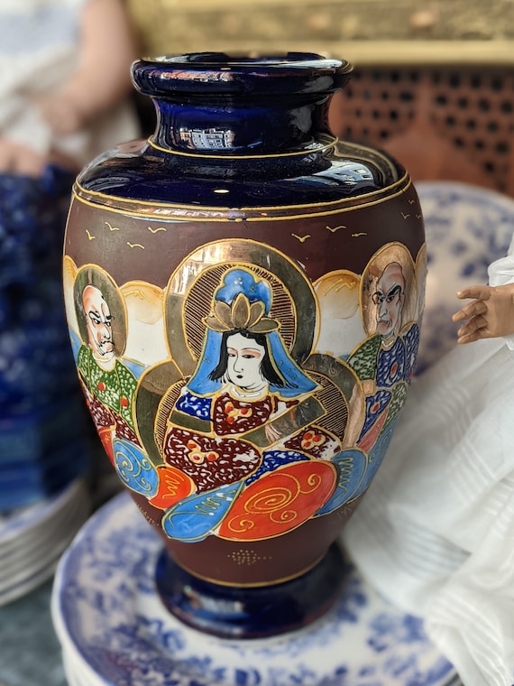 Japanese Vintage Vase 1860~70 幕末_花器_東北窯 Japanese Vintage