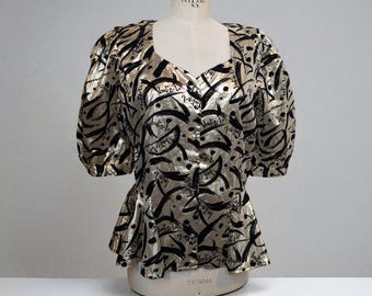 Veste Femme 100% Lin Vert Charles Maudret - Coupe Ample Taille M (FR38/US6) - Vintage