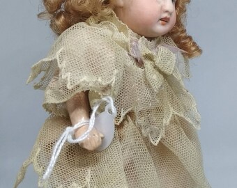 Rare Poupée ancienne Mignonnette 19cm Gebruder