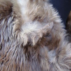 Vintage Mouton Fur Coat / Gray Brown fUR COAT / Lamb Fur / Lamb Fur Coat image 5