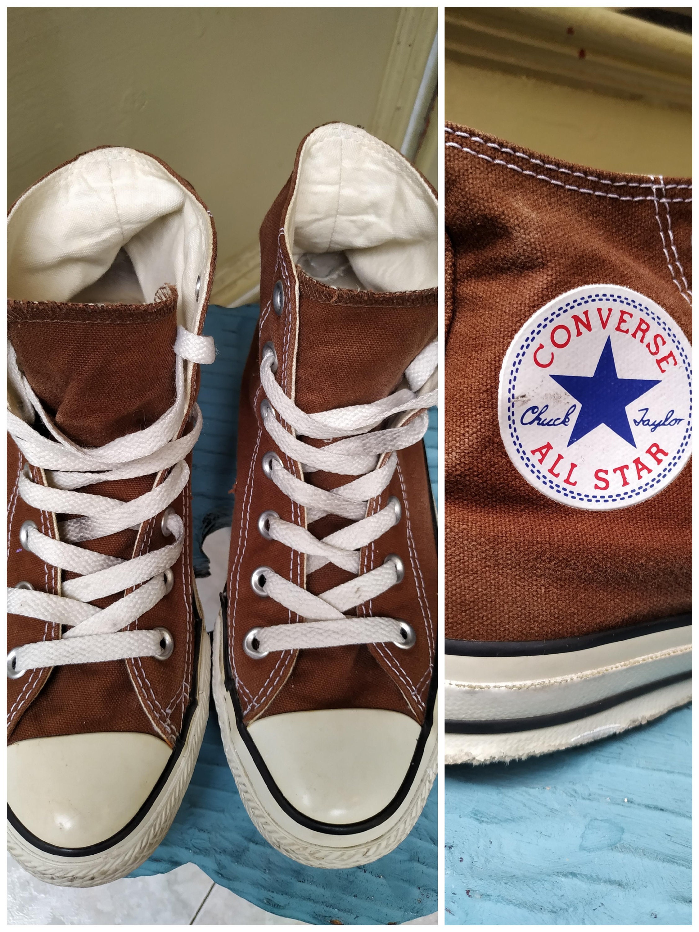 brown converse junior