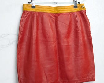 VINTAGE Moschino-rok jaren 80 Mickey Mouse rood en geel