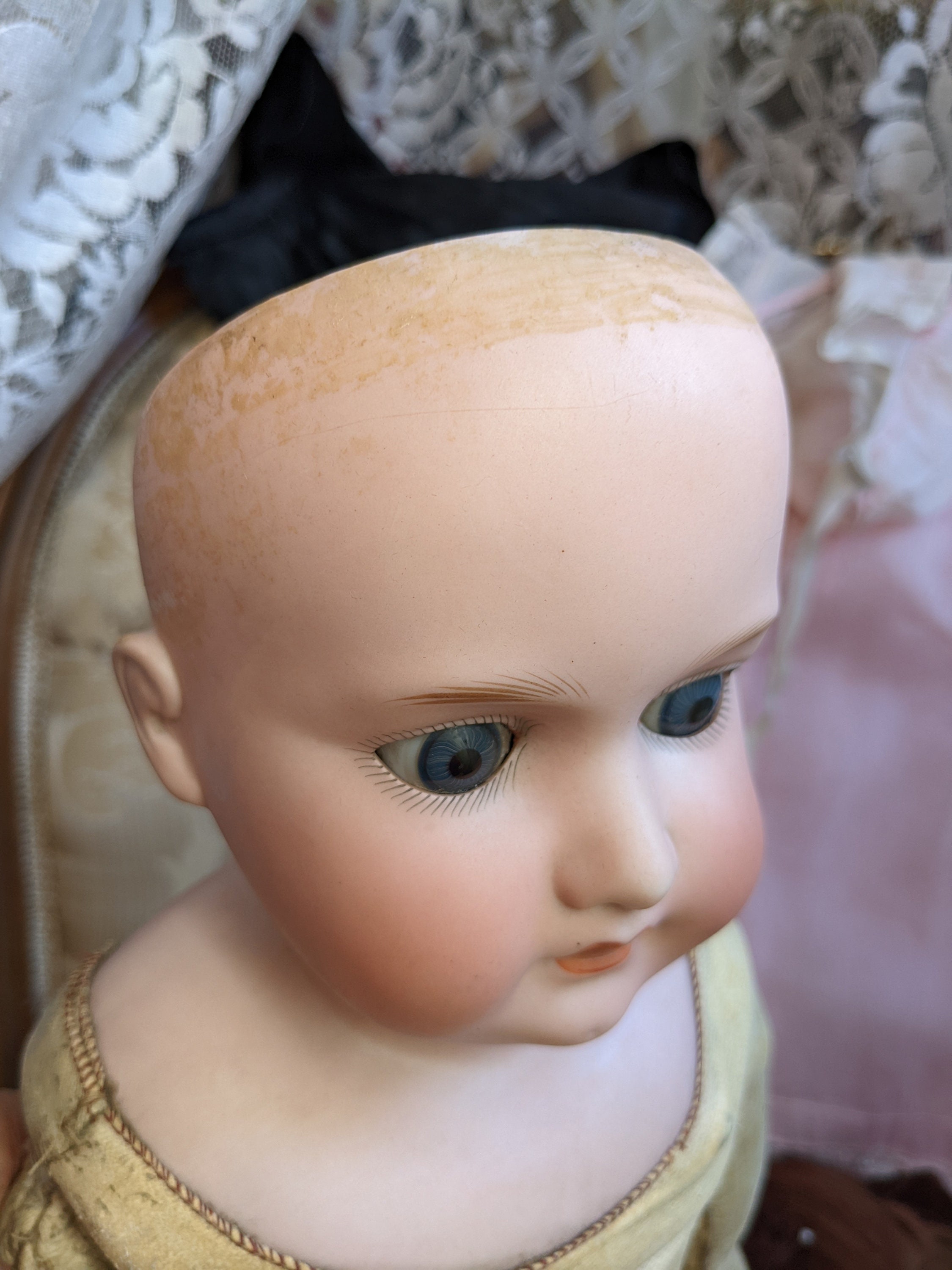 ドイツ製ビスクアンティークドール アルマン・マルセイユ 370 AM