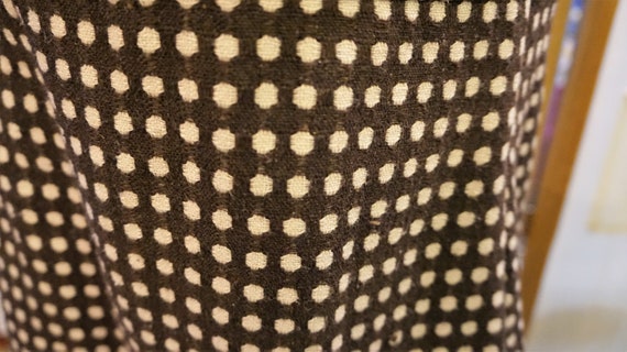 Vintage Patchwork Polka Dot Wool and cotton // Fa… - image 7