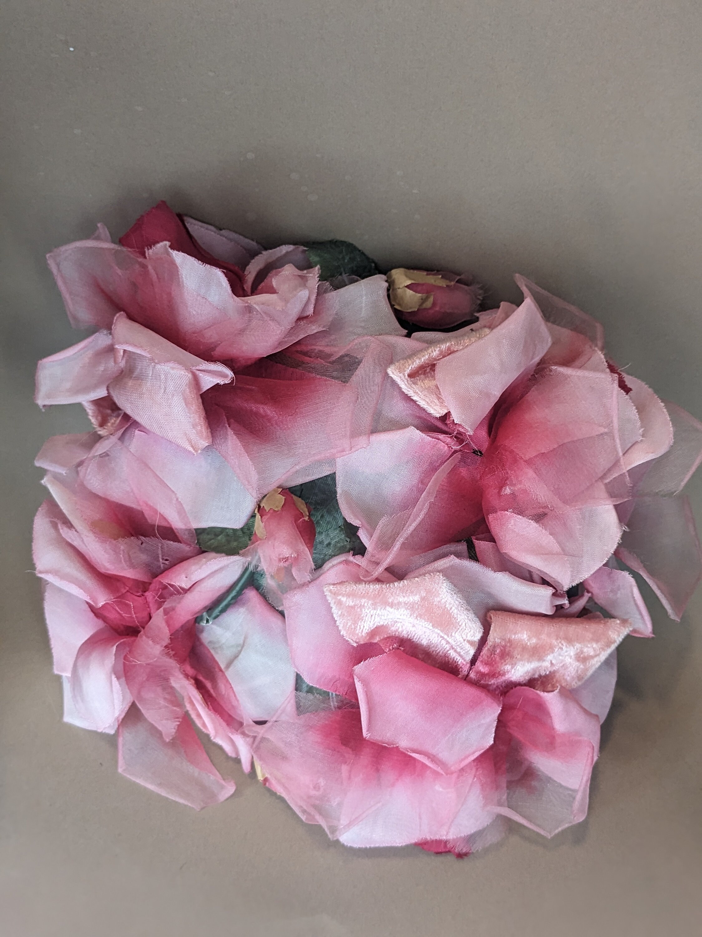 Headress Vintage Deep Ink Flower Bomb Vintage 1960s Hat  display picture 2