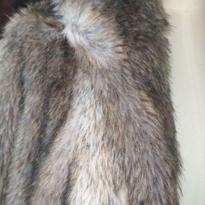Vintage Faux Fur Silver Coat Fox Vintage 70s / Arctic Faux Fur Jacket ...