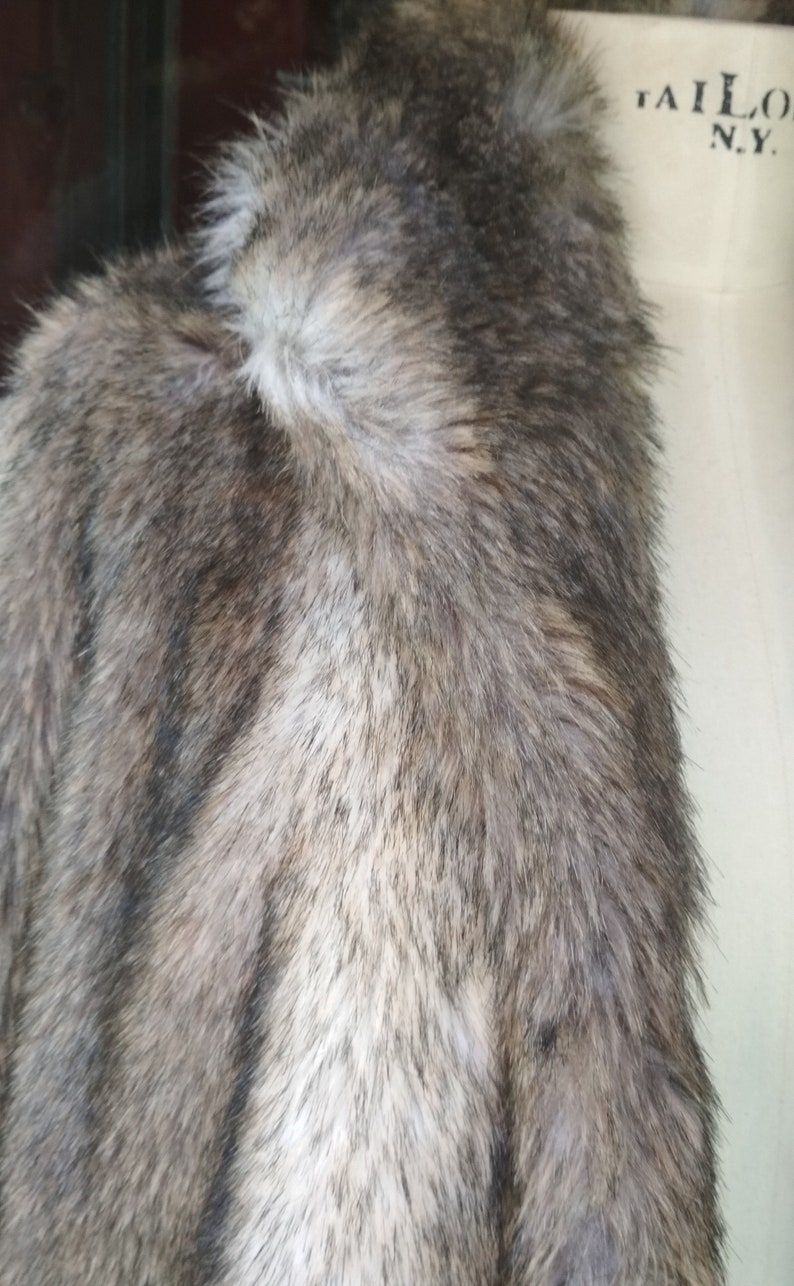 Vintage Faux Fur Silver Coat Fox Vintage 70s / Arctic Faux Fur - Etsy
