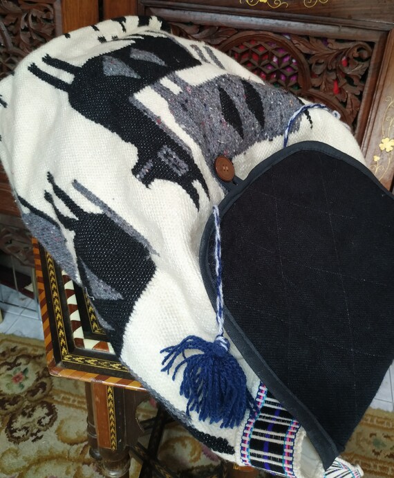 Vintage LLama Wool Backpack // Backpack Handmade … - image 2