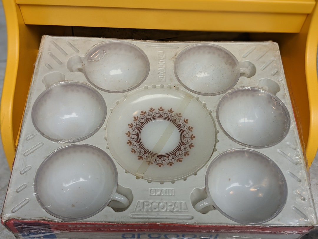 6 Arcopal Set Cups and Saucers Tea //opaline // Coffee Cups ...