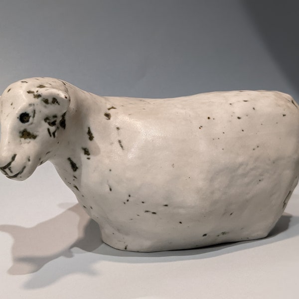 Henrik Allert Pentik Finland Pottery sculpture sheep // Home decor Vintage