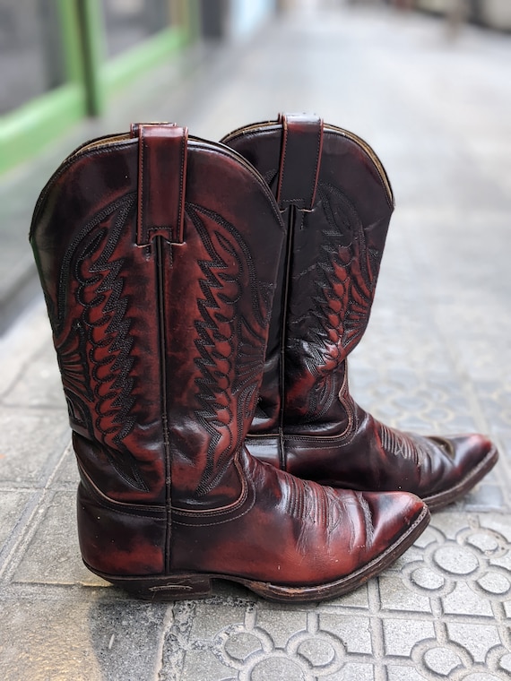 vieren Gezond eten Circus Vintage Leather Sendra Boots Western Vintage // Cowgirl Boots - Etsy Sweden