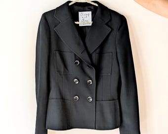 Vintage Moschino Cheap & Chic Black Jacket Heart/