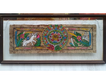 Vintage Original enmarcado Vintage Arte Pintura Arte Popular