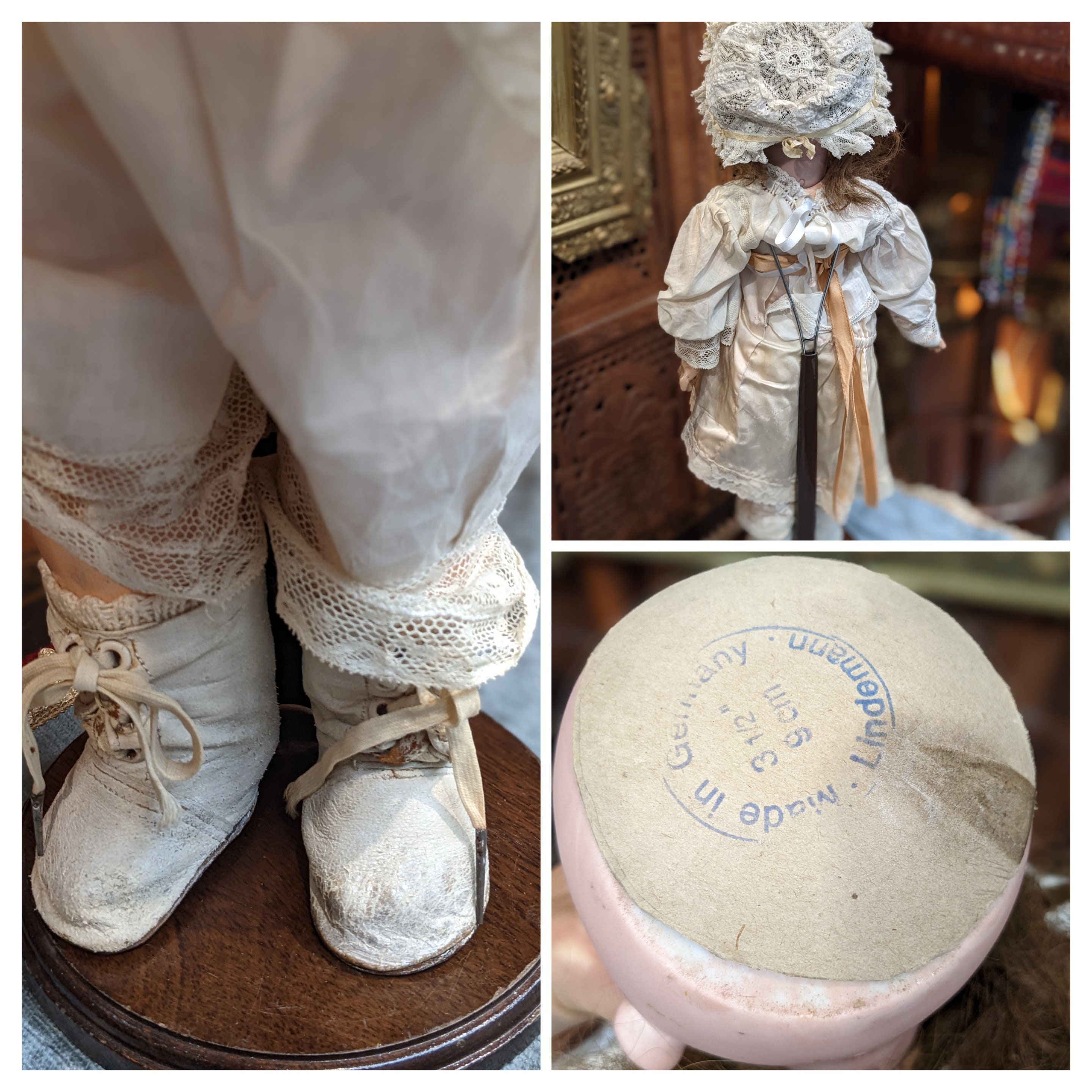 Tête De Poupée JUMEAU Reproduction 9cm – Porcelaine Bisque Années 70
