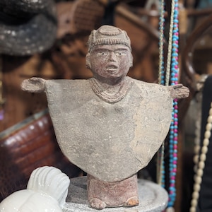 Figurina di pietra Inca azteca messicana vintage /figurine Maya / statua tribale precolombiana / Arte nativa del Sud America