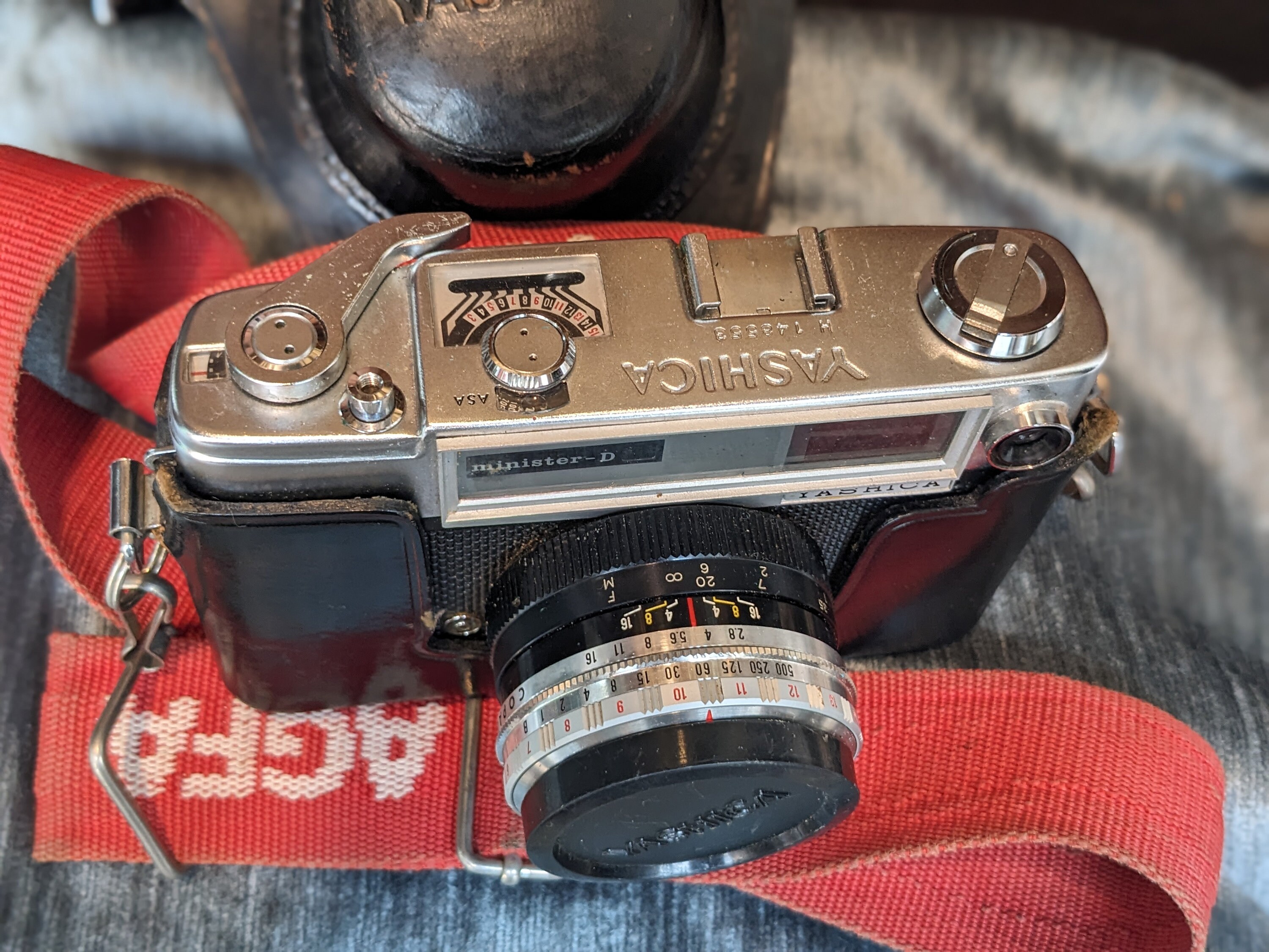 ヴィンテージ ヤシカ ミニスターD レンジファインダー 35mm カメラ