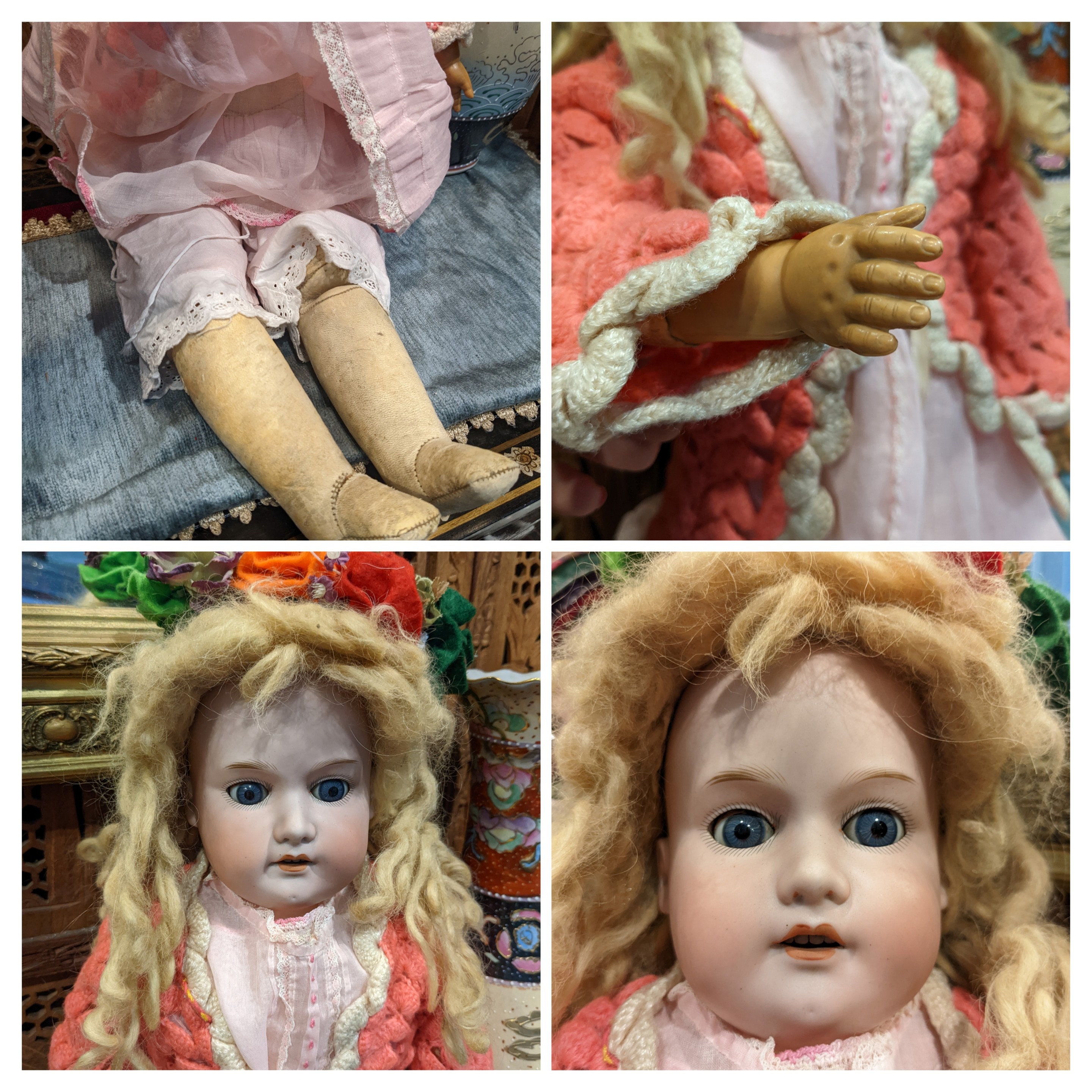 ドイツ製ビスクアンティークドール アルマン・マルセイユ 370 AM