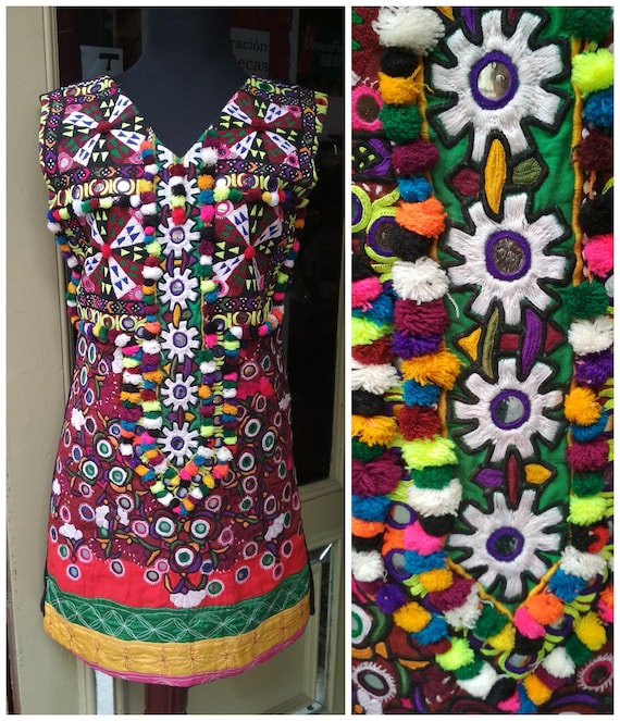 Vintage Banjara Dress / Coorfull Dress Vintage / Ethnic Dress/ Handmade Dress