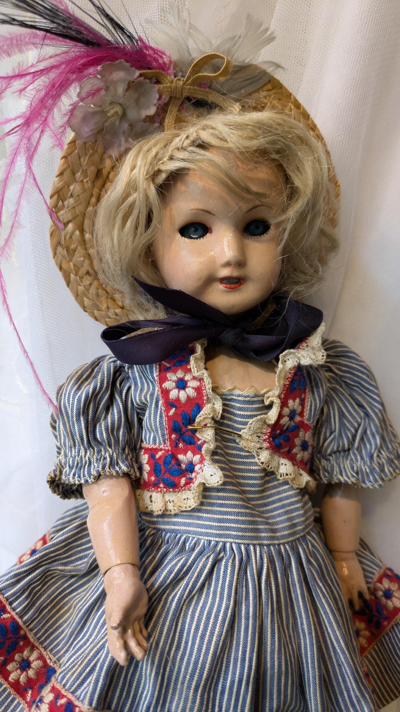 anciens vetements pour poupée Bleuette 27 cm années 20