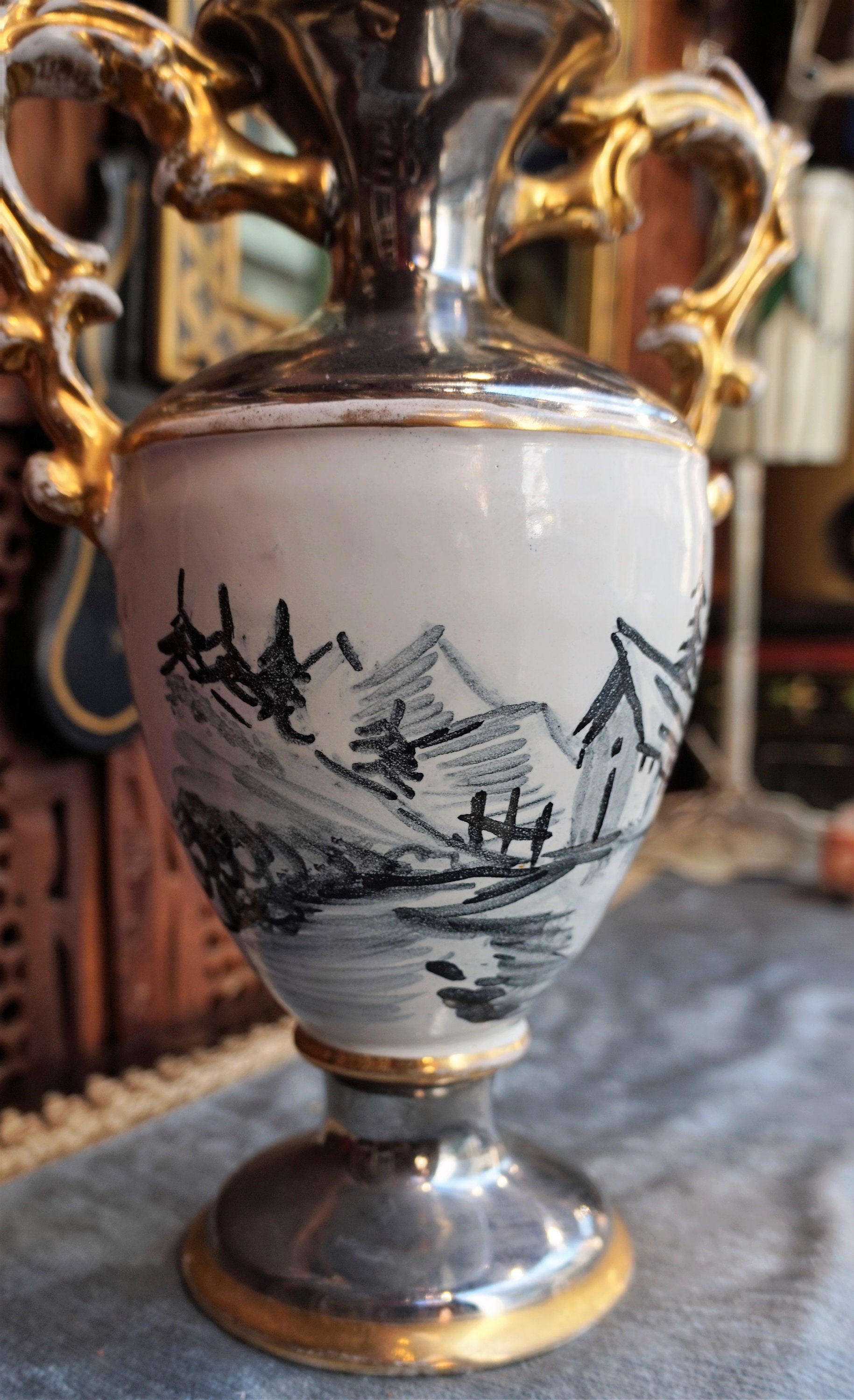 イタリア製陶器 C.A.L 花瓶 イタリア / 陶器 レトロ - Etsy 日本