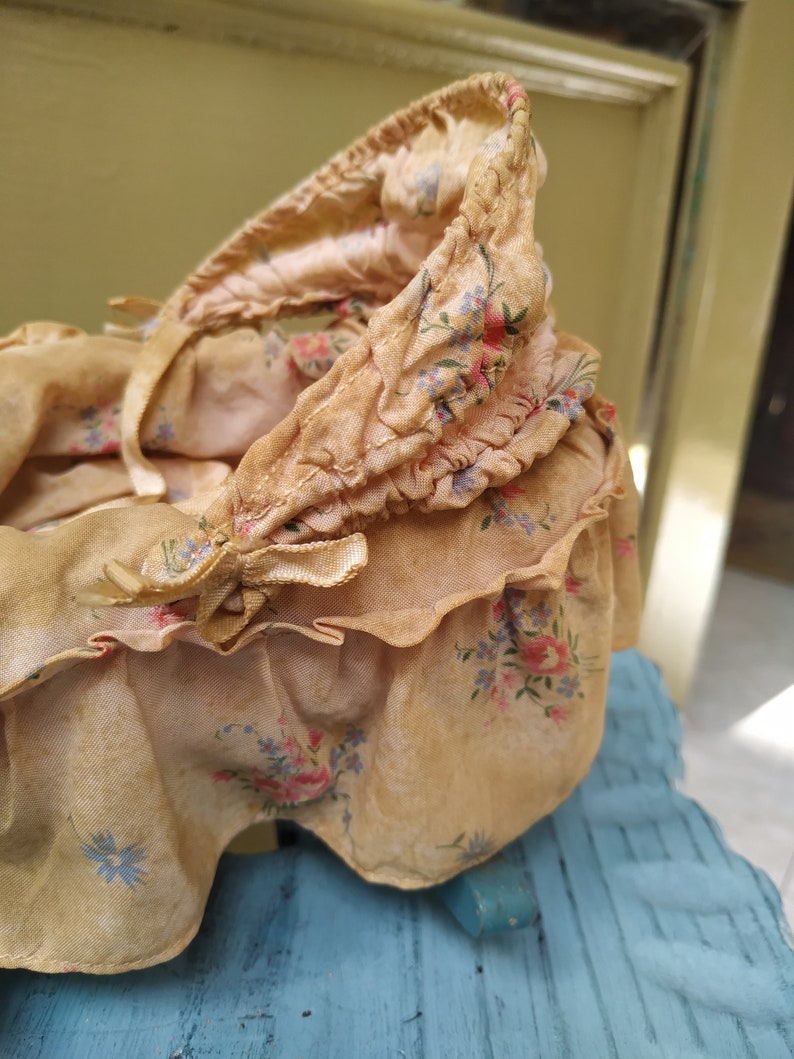 Antique Baby Doll Mini Baby Doll Musical Wind up Cradle Brahms Etsy