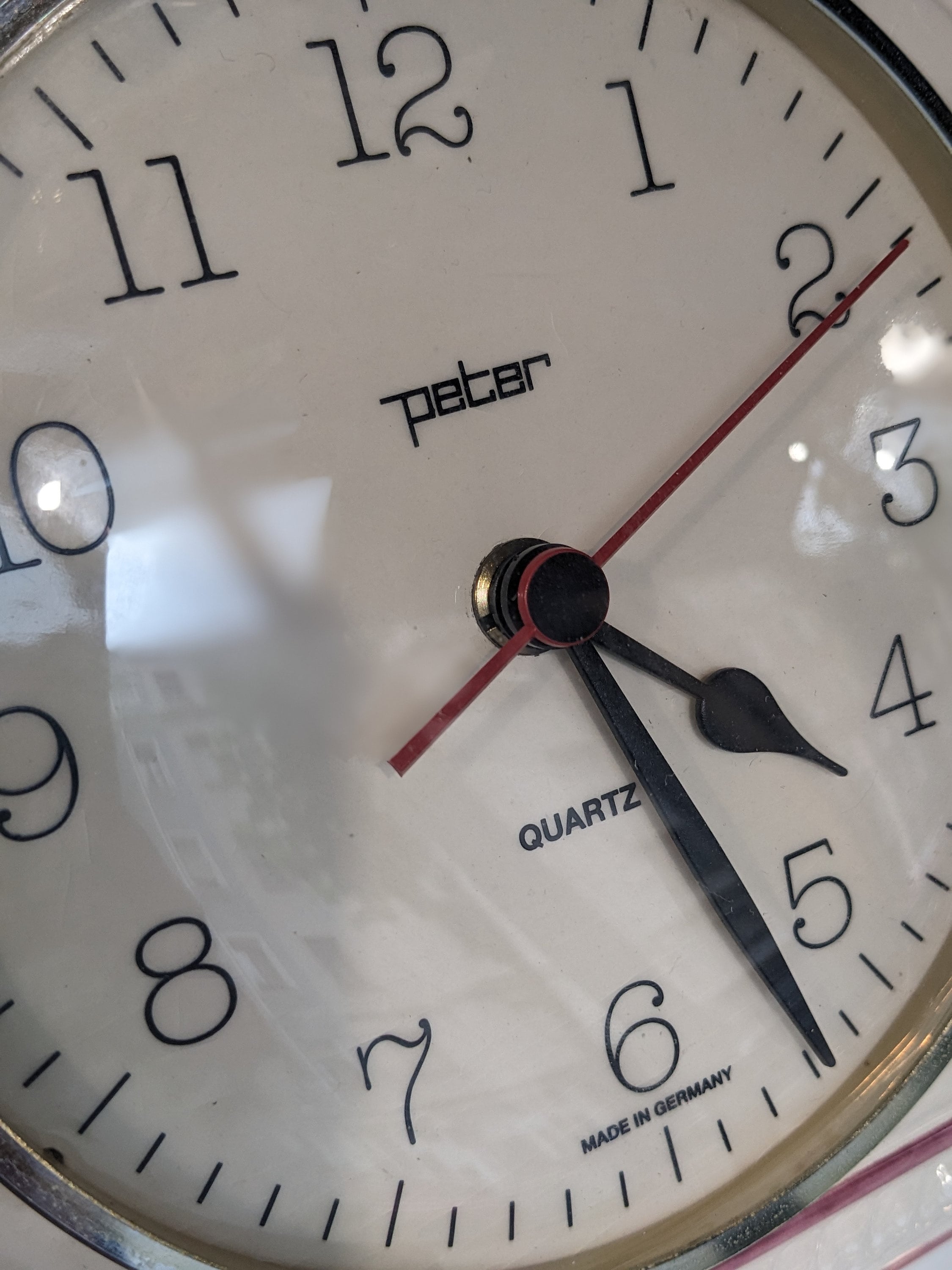 Horloge Murale Vintage Peter / Transistor - Allemagne Années 60 - 20 Cm