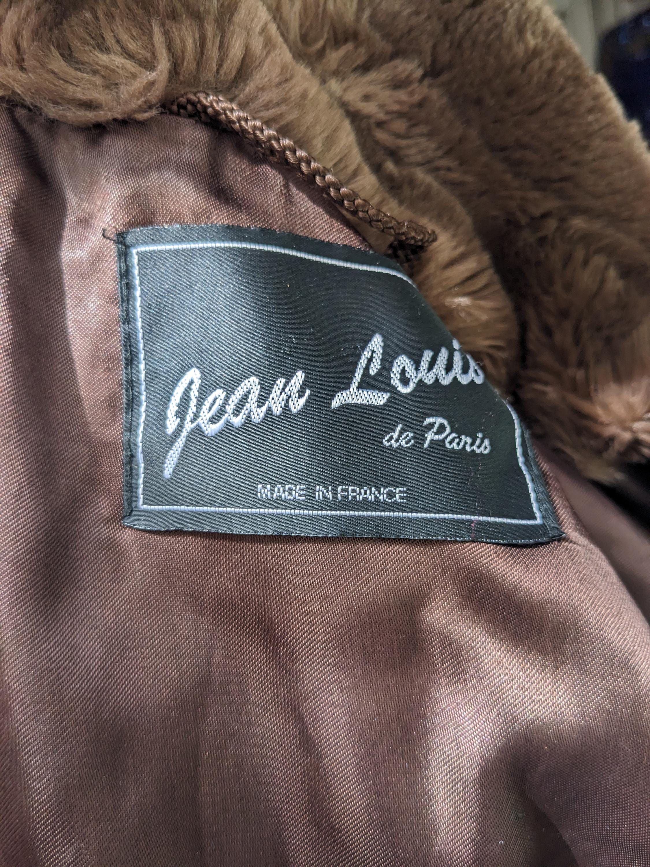 80s Coat Jean Louis De París Faux Fur Brown / Winter Coat - Etsy