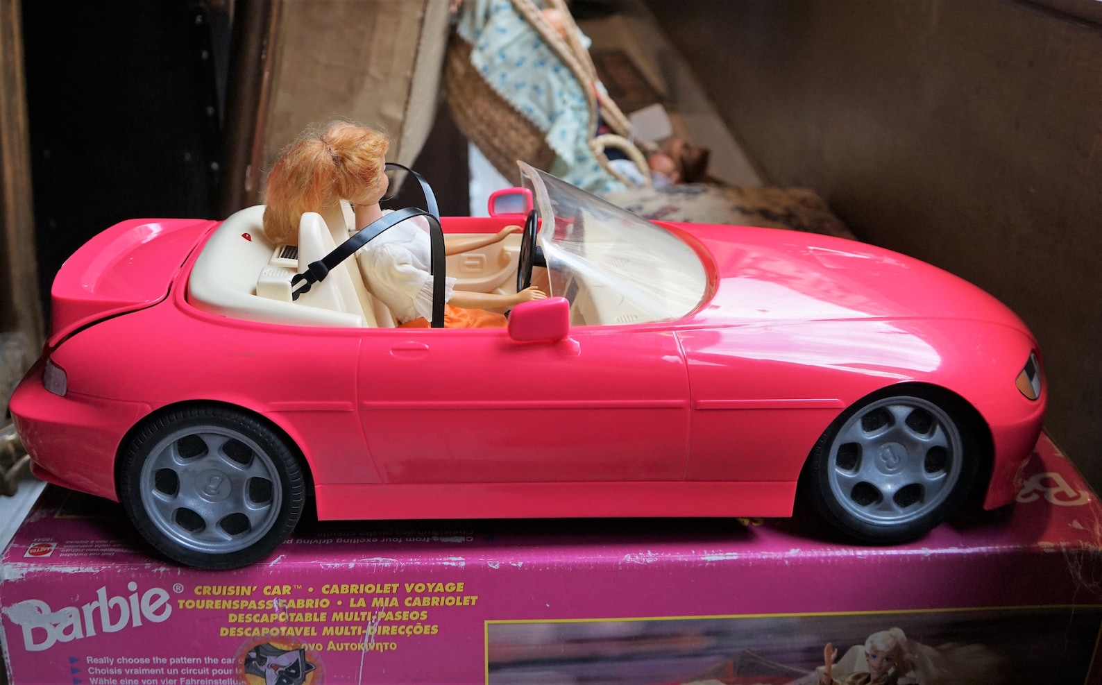 Vintage Cabriolet Barbie Car Pink in Box 1996 // Mattel Barbie Etsy