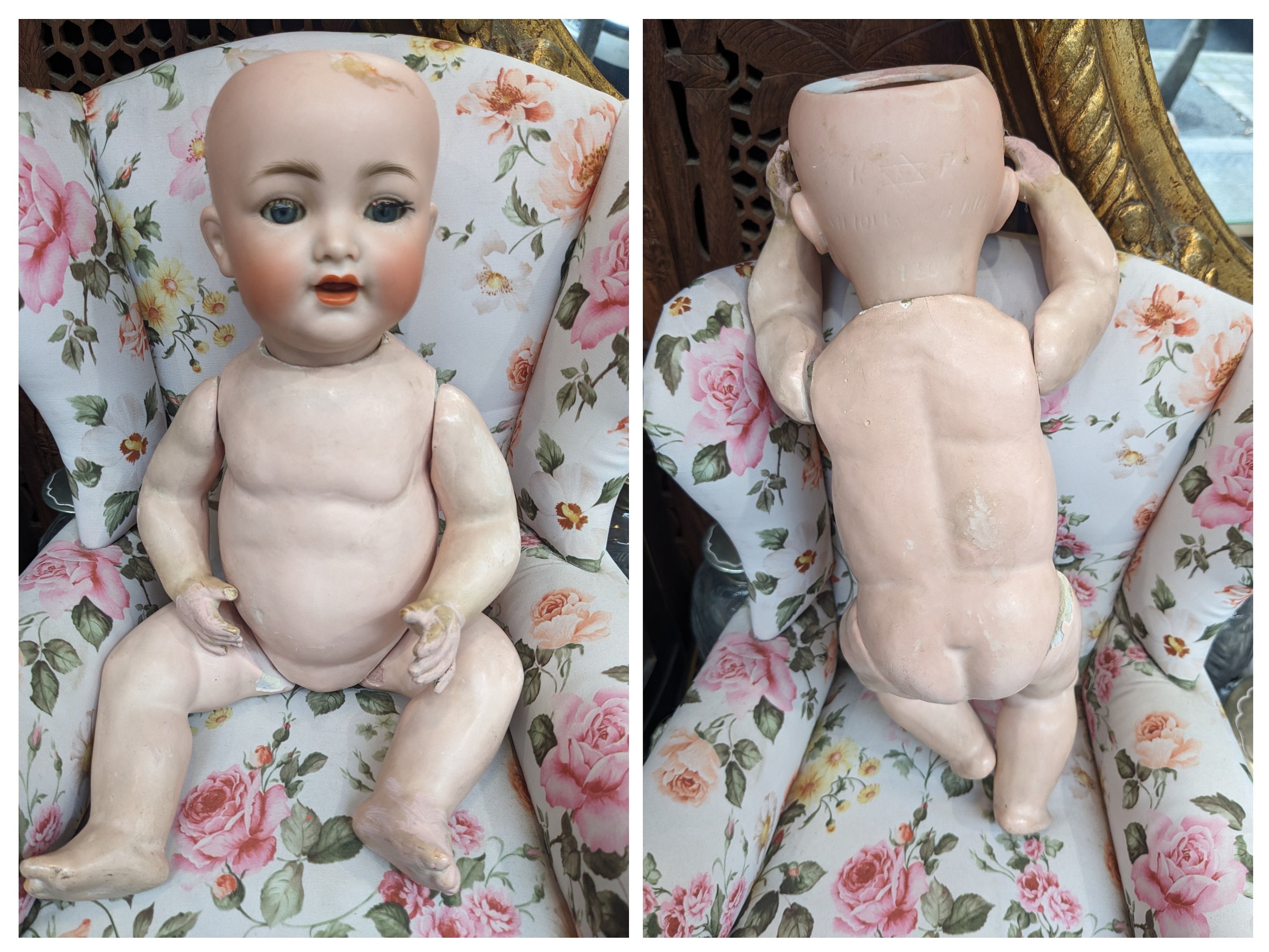 Large K*R Simon & Halbig 126 Character Baby With Clothes