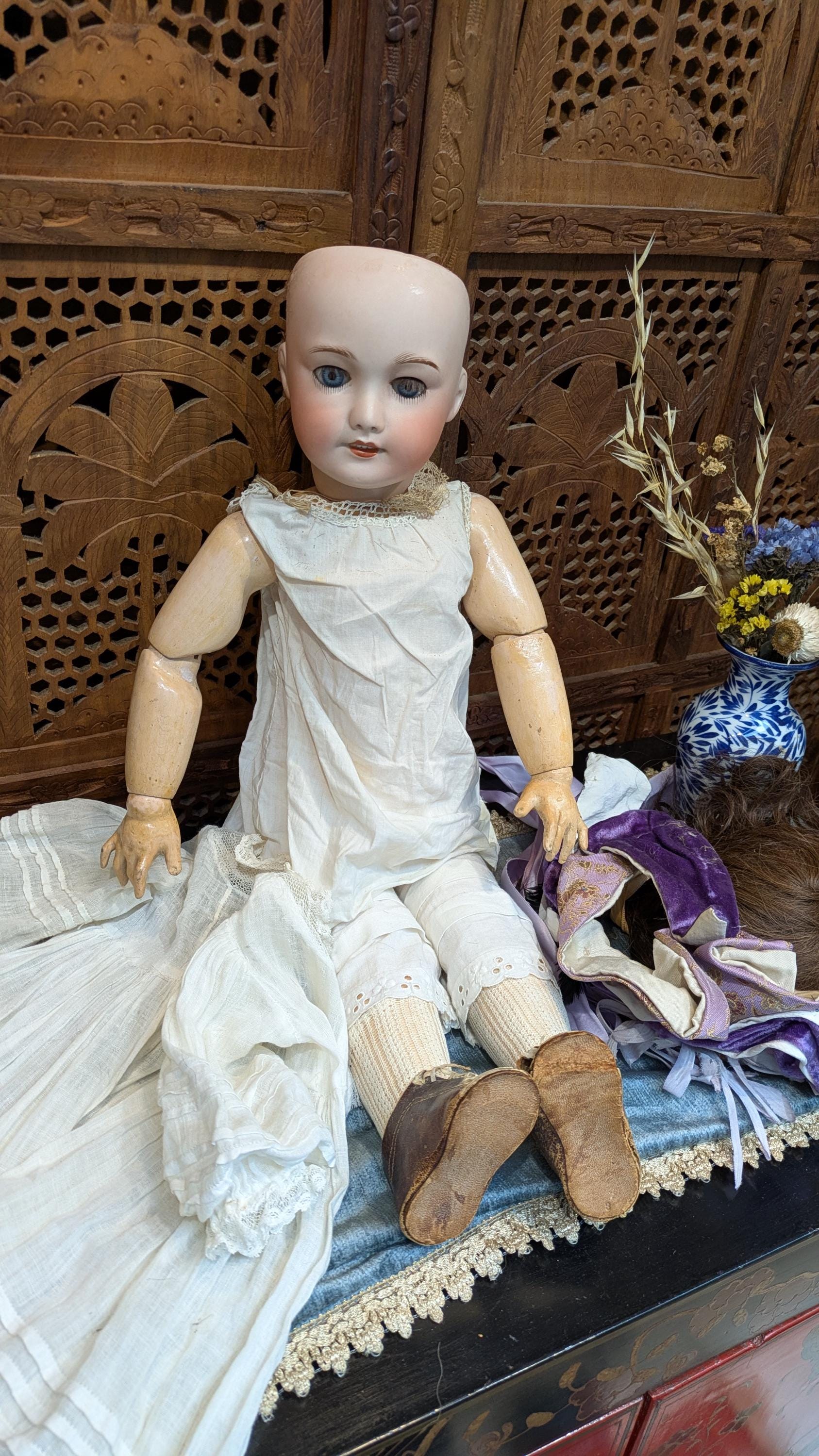 アンティークSFBJ 301 BeBe TeTe Jumeau人形 フランス製ビスクドール